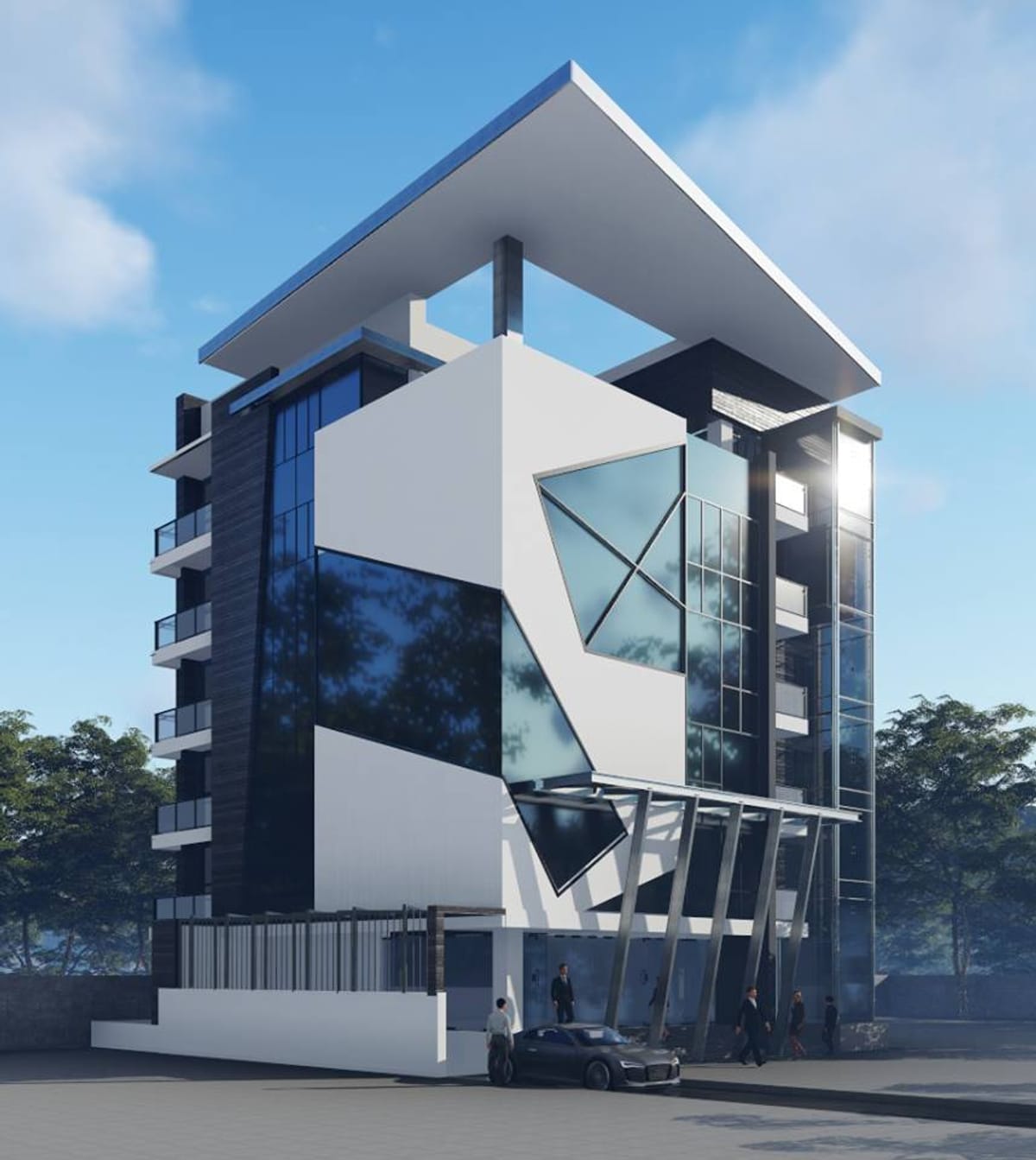 Modern Commercial Building Facades Design