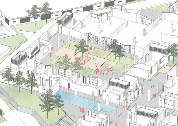 Ground Floor Axonometric Drawing