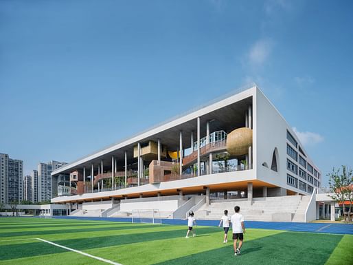 Winner of Completed Building's Category: Huizhen High School by Approach Design Studio - Zhejiang University of Technology Engineering Design Group Co.,Ltd. Image courtesy of WAF. 