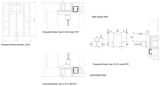 Proposed window detail (excerpt from LPC package)