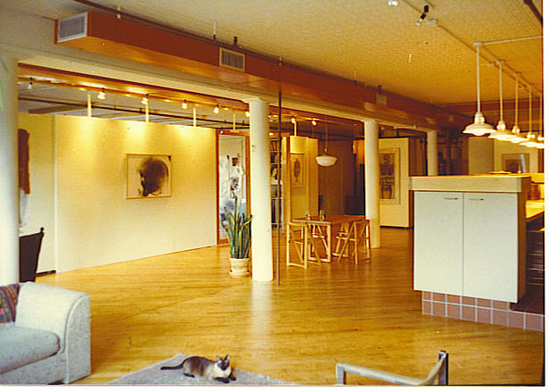 View towards art studio area