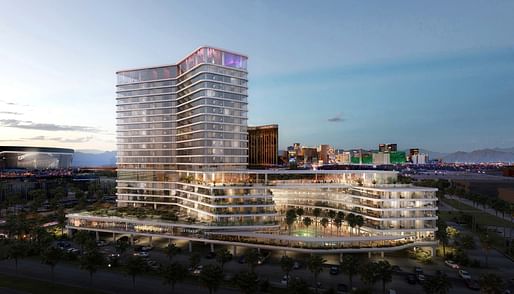 Rendering of the DLR Group-designed new Dream Las Vegas Hotel & Casino project. Image courtesy of DLR Group.