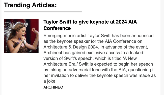 Taylor Swift Keynote Speaker