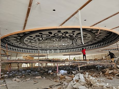 Ceiling of BBS Mosque is happening!