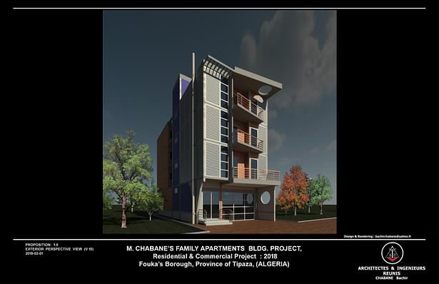 M. CHABANE's FAMILY MULTI STOREYS APARTMENTS BLDG. PROJECT, (FOUKA - DZ)