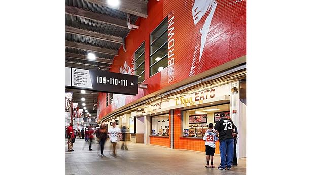 Main Concourse wayfinding and team graphics