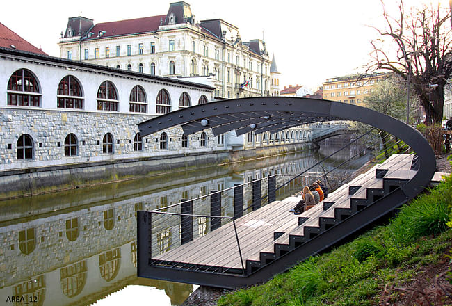 JOINT WINNER: RENOVATION OF THE RIVER LJUBLJANICA, Ljubljana (Slovenia), 2011 (Photo: Jernej Valencic)