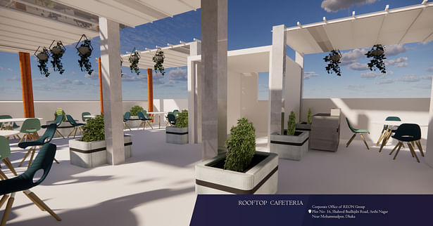 Render Image- Rooftop Cafeteria