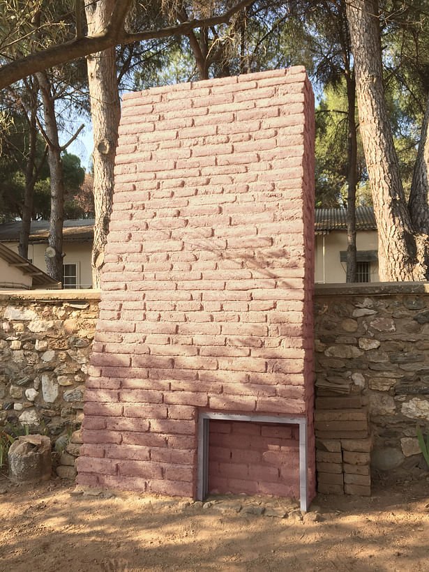 Mock-up of Mud-Brick Wall