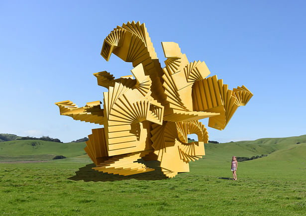 Presented as a large public sculpture.