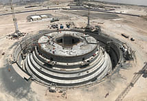Calatrava-designed Dubai Creek Tower completes massive concrete pile cap