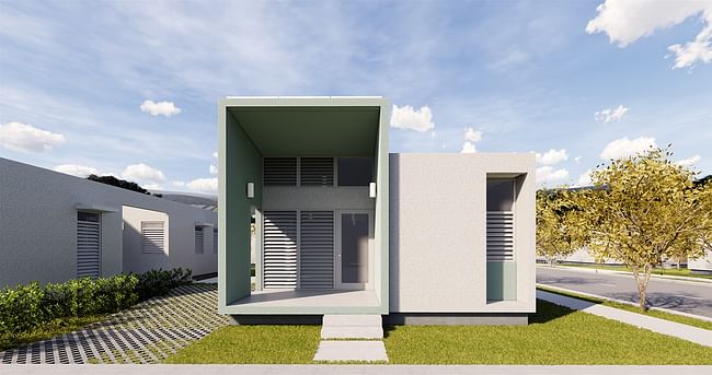 ACACIA Resilient Home Prototype. Image render courtesy of Marvel Architects.