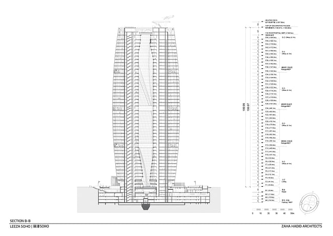 Leeza SOHO, courtesy of Zaha Hadid Architects.