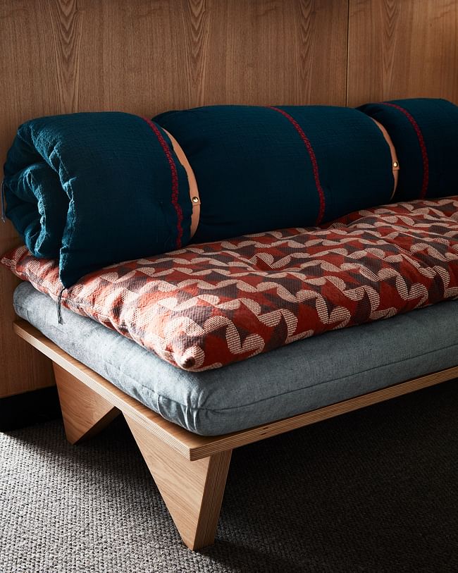 Guest room seating. Photo: Stephen Kent Johnson.