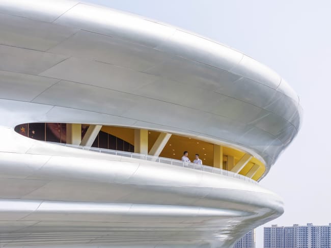 MAD completes spiraling science museum near China spaceport