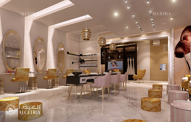 Ladies beauty salon design in Dubai