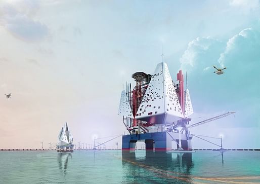 Rethinking Oil Rigs - Offshore Data Centres by Arup. Image: Arup