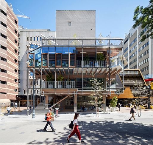 New Academic Street, RMIT University (Melbourne) by Lyons with NMBW Architecture Studio, Harrison and White, MvS Architects and Maddison Architects. Photo: Peter Bennett.