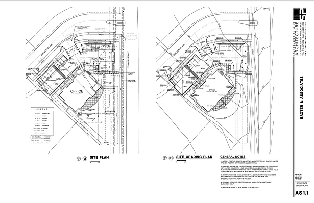 Baxter Site and Grading Plans