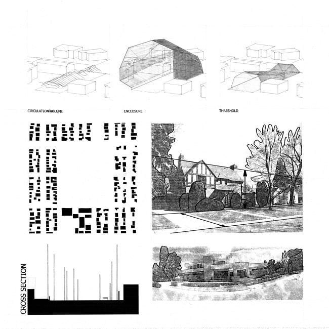 presentation drawings for a house project by Patrick Beseda