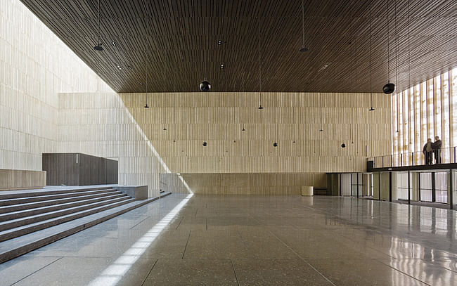 Religious Architecture, New Facilities - Honor: Tabuenca & Leache, Arquitectos - St. George Church and Parish Center in Pamplona, Navarra, Spain. Image courtesy of 2013 Faith & Form/IFRAA Awards Program.