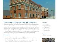 Passive House Affordable Housing Development