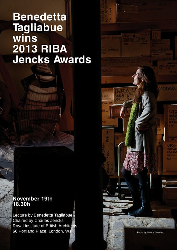 2013 RIBA Jencks Award recipient: Benedetta Tagliabue. Photo by Vicens Giménez. Image courtesy of Miralles Tagliabue.