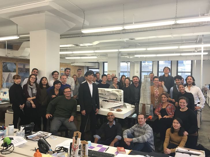The OMA New York team in their office. Photo courtesy of the firm.