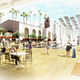 Los Angeles Union Station Master Plan - Forecourt. Rendering © Grimshaw