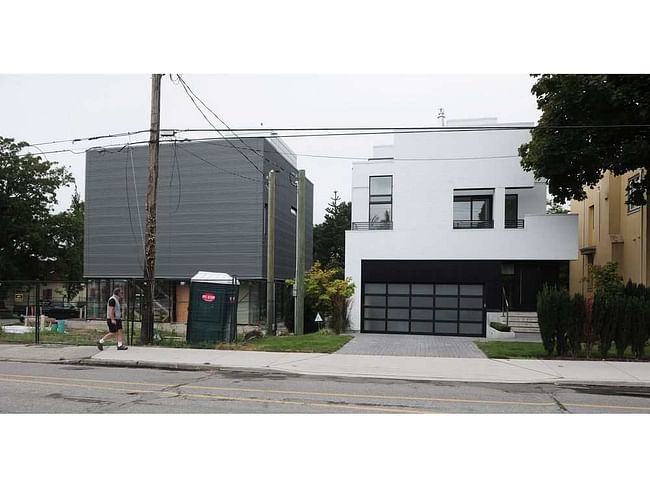 house under construction in Vancouver which has been drawing some criticism from architecture buffs and neighbours, (Nick Procaylo/PNG)