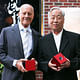 Lord Norman Foster and Hiroshi Sugimoto accept the Isamu Noguchi Award at The Noguchi Museum’s Annual Spring Benefit. Photographer: David X Prutting/BFAnyc.com