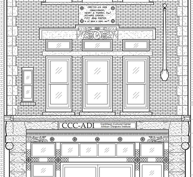 Detailed Existing Conditions Drawing; Field Documentation and Drawing by Ricardo Soares