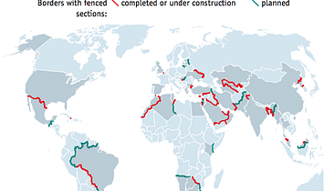 A world divided: mapping border fences globally