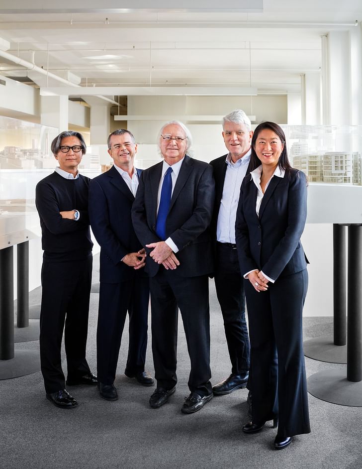 Richard Meier with Associate Partners. Photo: Scott Frances.