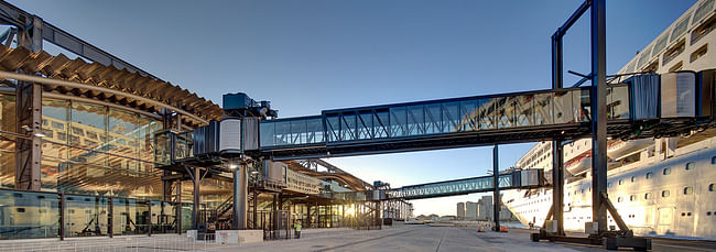 Transport winner: Sydney Cruise Terminal, Australia by Johnson Pilton Walker Architects. Image courtesy of WAF. 