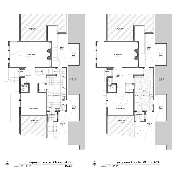 Existing & Proposed Main Floor RCP