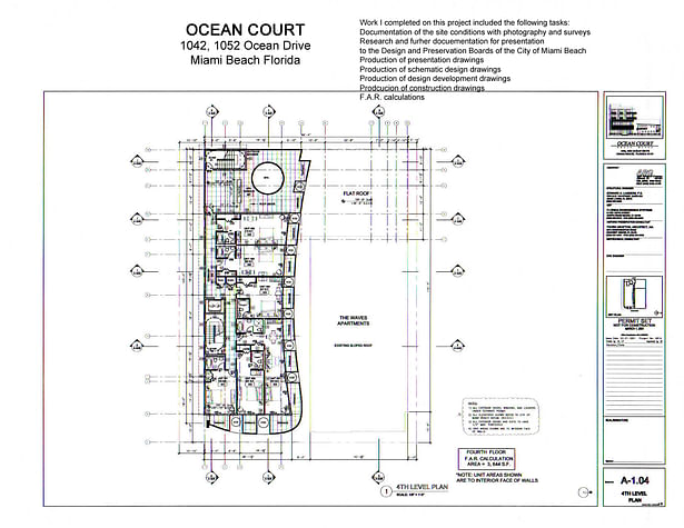 Ocean Court-fourth floor plan