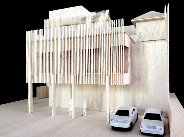 SPLIT LEVEL RESIDENCE ARCHITECTURE MAQUETTE