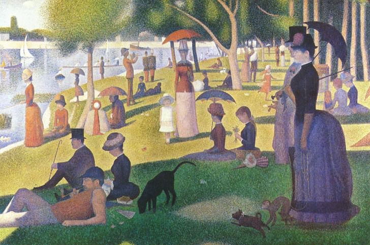 'A Sunday Afternoon on the Island of La Grande Jatte' by Georges-Pierre Seurat (1884-86). Image via Wikipedia.