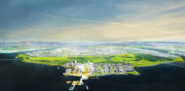 Gufunes is proposed to become a condensed urban fabric, in contrast to the existing suburbs