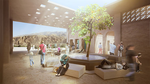 KSR Bamiyan Cultural Centre - Atrium Render