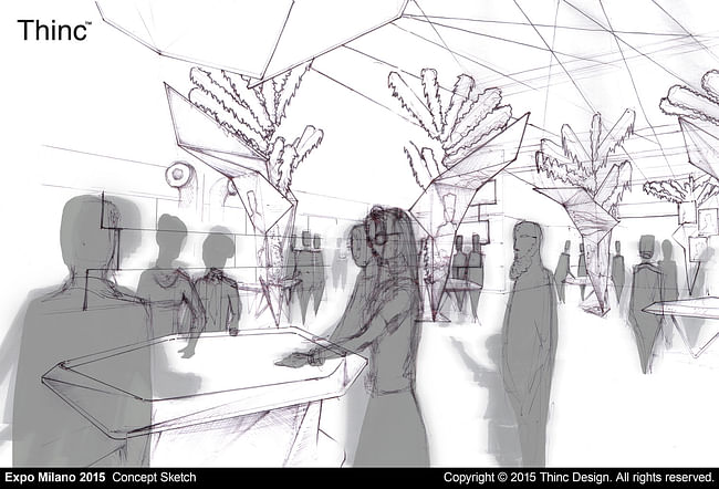 Expo Milano 2015: Concept Sketch. Copyright © 2015 Thinc Design. All rights reserved. 