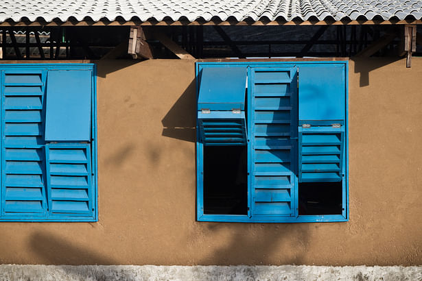 classroom window detail