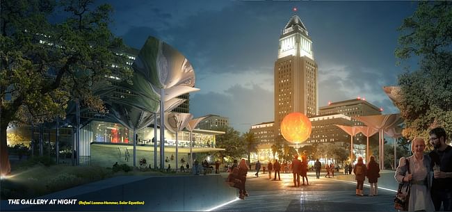 An image from the proposal by Mia Lehrer Associates + OMA. Credit: Mia Lehrer Associates + OMA via City of Los Angeles