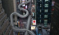 Is that a luge in Times Square?