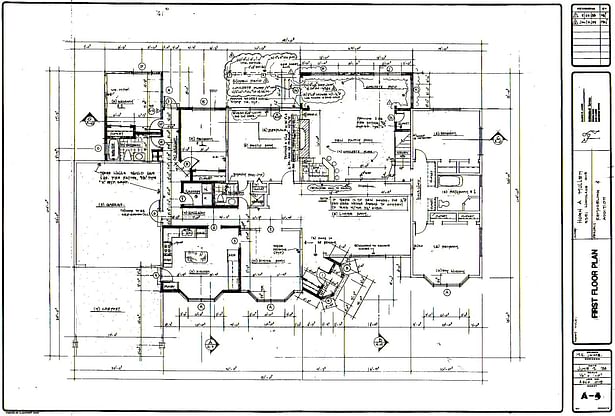 House Floor Plan, Woodland Hills, CA. Built