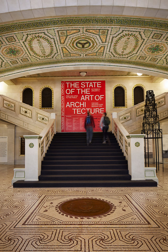 Entrance to the 2015 Biennial. Photo by Steve Hall, courtesy of the Chicago Architecture Biennial.