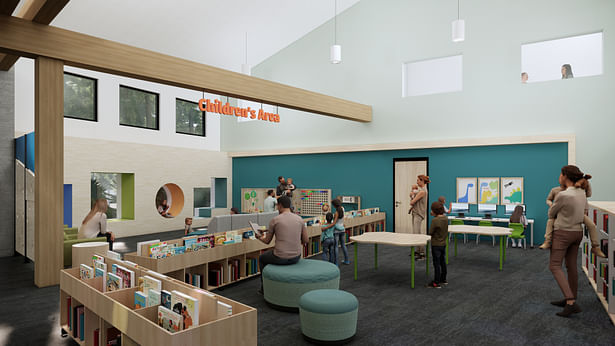 Flathead County ImagineIF Bigfork Library (Rendering: Cushing Terrell) 