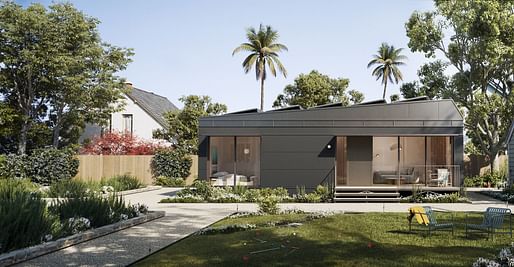 Rendering of an example ADU unit in California by San Francisco-based company Cosmic. Image courtesy Cosmic.