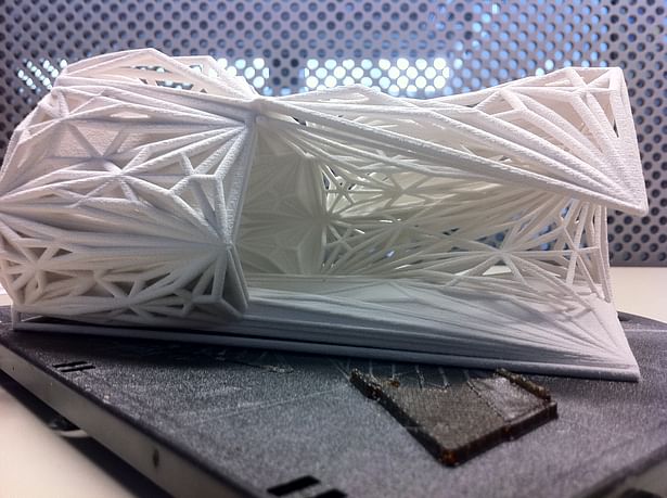 Partial Interior of 3d print(ZCorp) of Tunnel Detail Model